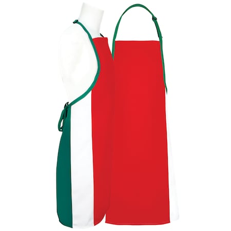 Deltaplus Bib Apron, No Pocket, F33XL, Red white Blue 83485